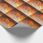 Oranje en rood Junk Yard Truck Cadeaupapier (Hoek)