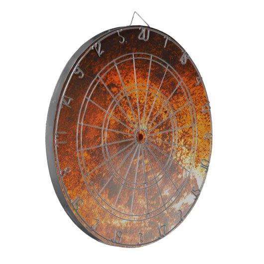 Oranje en rood Junk Yard  Truck Dartbord (Voorkant Links)