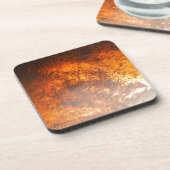 Oranje en rood Junk Yard  Truck Drankjes Onderzetter (Linkerzijde)