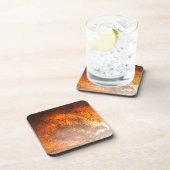 Oranje en rood Junk Yard  Truck Drankjes Onderzetter (Rechterzijde)