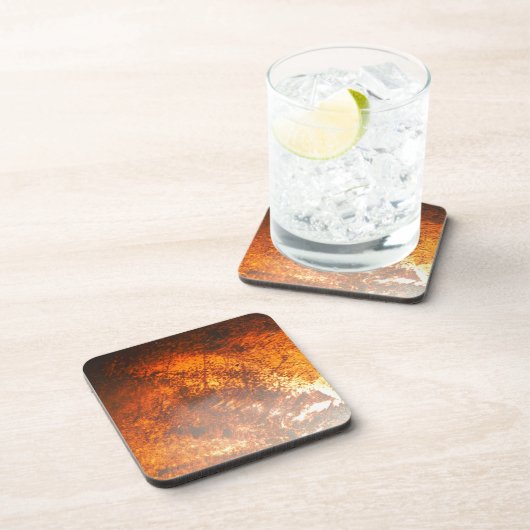 Oranje en rood Junk Yard  Truck Drankjes Onderzetter (Rechterzijde)