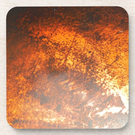 Oranje en rood Junk Yard  Truck Drankjes Onderzetter (Voorkant)