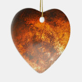 Oranje en rood Junk Yard  Truck Keramisch Ornament (Rechts)