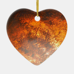 Oranje en rood Junk Yard  Truck Keramisch Ornament