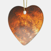 Oranje en rood Junk Yard  Truck Keramisch Ornament (Links)