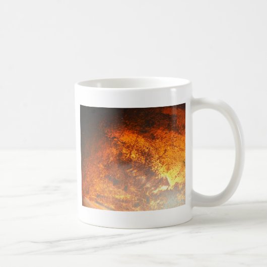 Oranje en rood Junk Yard  Truck Koffiemok (Rechts)