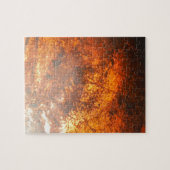 Oranje en rood Junk Yard  Truck Legpuzzel (Horizontaal)