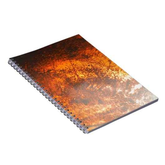 Oranje en rood Junk Yard  Truck Notitieboek (Rechterzijde)