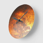 Oranje en rood Junk Yard  Truck Ronde Klok (Hoek)