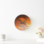 Oranje en rood Junk Yard  Truck Ronde Klok (Huis)