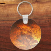 Oranje en rood Junk Yard  Truck Sleutelhanger (Voorkant)