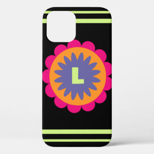 oranje en roze bloemvormen illustratie Case-Mate iPhone case