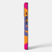 oranje en roze bloemvormen illustratie Case-Mate iPhone case (Achterkant / Links)