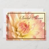 Oranje en Roze Bridal Shower-uitnodigingen Kaart (Voorkant)