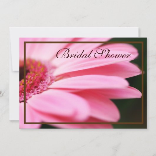 Oranje en Roze Bridal Shower-uitnodigingen Kaart (Voorkant)