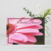 Oranje en Roze Bridal Shower-uitnodigingen Kaart (Staand voorkant)