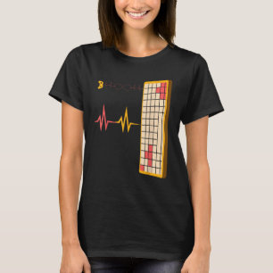 ORANJE EN ROZE GAMERS TOETSENBORD T-SHIRT