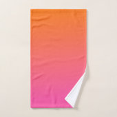 Oranje en Roze gradiënt Bad Handdoek (Handdoek)