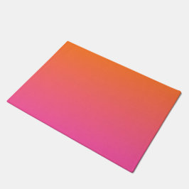 Oranje en Roze gradiënt Deurmat