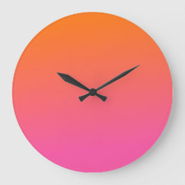 Oranje en Roze gradiënt Grote Klok