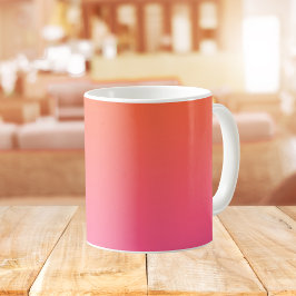 Oranje en Roze gradiënt Koffiemok
