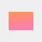 Oranje en Roze gradiënt Post-it® Notes (Voorkant)