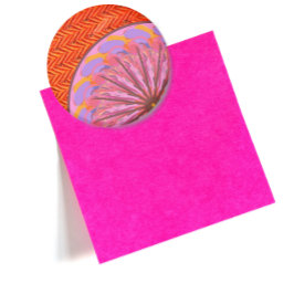 Oranje en roze Mandala Magnet Bottle Opener