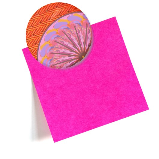 Oranje en roze Mandala Magnet Bottle Opener