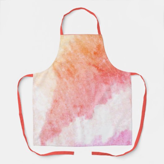 Oranje en roze schort (Voorkant)