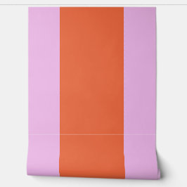 Oranje en Roze Strepen Behang