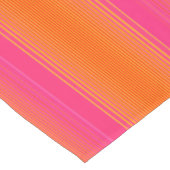 Oranje en roze strippatroon korte tafelloper (Hoek)