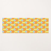 Oranje en roze voorjaarsbloemen yogamat (Voorkant (horizontaal))