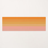 Oranje en roze Yoga Mat (Achterkant (horizontaal))