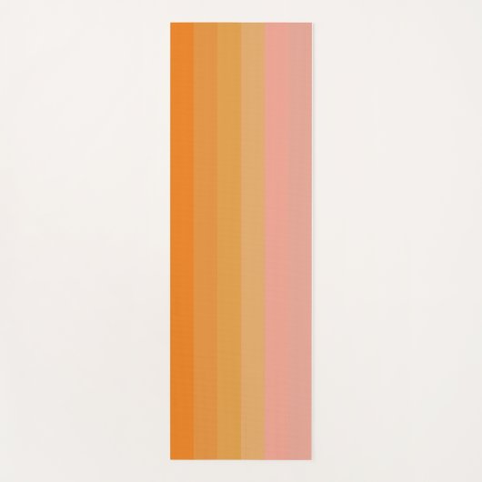Oranje en roze Yoga Mat (Voorkant)
