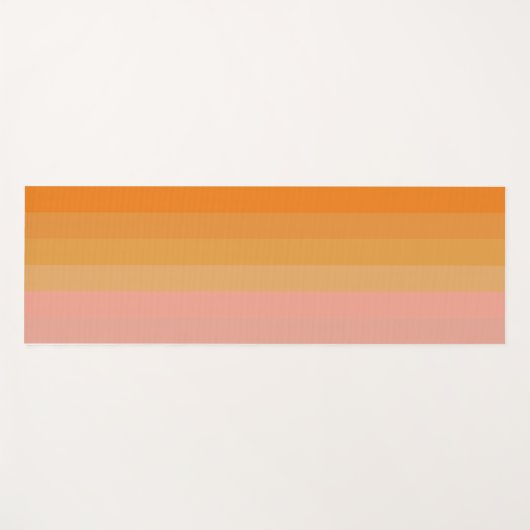 Oranje en roze Yoga Mat (Voorkant (horizontaal))