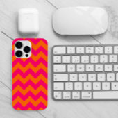 Oranje en roze zigzag Case-Mate iPhone case