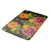 Oranje en roze zinni als bloesem badmat (Gekanteld)