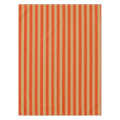 Oranje en Tan Stripe Tafelkleed (Voorkant)