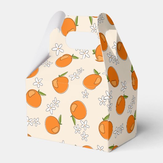 Oranje en ventilatorpatroon bedankdoosjes (Achterkant)