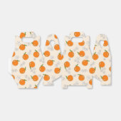 Oranje en ventilatorpatroon bedankdoosjes (Uitgevouwen)