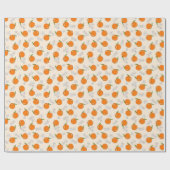 Oranje en ventilatorpatroon cadeaupapier (Vlak)