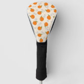Oranje en ventilatorpatroon golfheadcover (Voorkant)