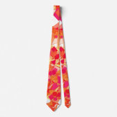 Oranje en warm roze, geïnspireerd door Kadinsky Ab Stropdas (Voorkant)