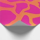 Oranje en warmroze verlooppapier cadeaupapier (Hoek)