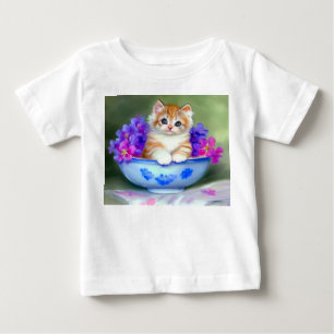  Oranje en White Kitten Illustratie