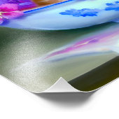  Oranje en White Kitten Illustratie Foto Afdruk (Hoek)