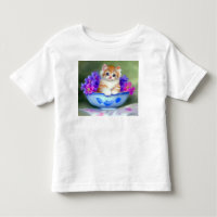 Oranje en White Kitten Illustratie