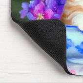  Oranje en White Kitten Illustratie Muismat (Hoek)