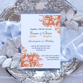 Oranje en wit Antiek Kaart