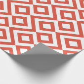 Oranje en wit cadeaupapier (Hoek)